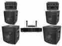 10325 10320 10350 Technical Pro Custom Audio Naxa Complete 5000 Watt Dj System Amplifier Speakers 18 Subs Microphones