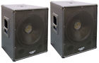2 Subwoofers Pa " Audio Pro Dj Pyle Pair Passive 2000 18 Watts Pasw18