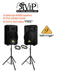 2x Stands Free Behringer Cables 2xb208d Speakers