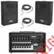 3601860 Peavey Pvi 8500 Pro 8ch Powered 400w Mixer 2 1 4 Cables 10 Speakers New 014367611281