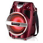 6.5 Rechargeable Battery Powered Bluetooth Pa System With Wireless Vhf Microphon 013964894806
