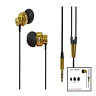 6801240 High Definition Gen Earphone Black Gold Free Shipping 612592787278