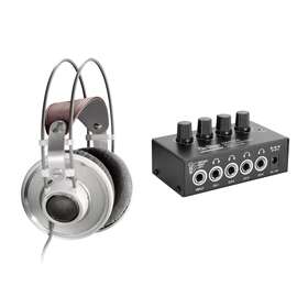 Akg Cakg071-01 K701 Reference Class Headphones Bundle With On-stage Headphone Amplifier