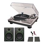 At-lp120-usbcr5bt Audio Turntable Mackie Monitor Speakers 0707943570576