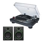 At-lp120bk-usbcr3 Audio Black Turntable Mackie Speakers 0707943570521