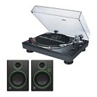 At-lp120bk-usbcr4 Audio Black Turntable Mackie Speakers 0707943570538