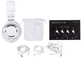 Audio-technica Ath-m50xwh Hm-4 Ath-m50xwh Studio Monitor Headphones 4-way Distribution Amplifier
