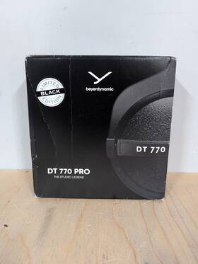 Beyerdynamic 718718 Dt 770 Pro 250 Ohm Studio Headphones Open Box Black Edition