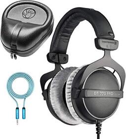 Beyerdynamic Dt 770 Pro 250 Ohm Over-ear Studio Headphones In Black Bundle