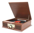 Ptt25ubt Bluetooth Fm Pyle Vintage Classic Turntable 3-speed Phonograph Radio