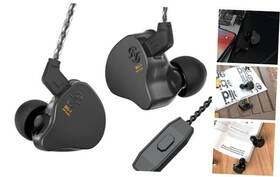 Ccz Lx6681 Melody Ear Earbuds Wired With Hd Microphone In Mic Solid Black