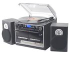 Cd Pyle Pttcsm70bt Turntable Player Bluetooth Mp3 3-speed Radio