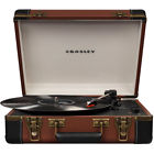 Cr6019d-br Crosley Executive Deluxe Portable Vinyl Turntable With Usb 710244219488