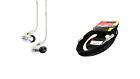 Cshu134-84xt Shure Clear Earphones Rapco Headphone Extension Cable Bundle 730052123425