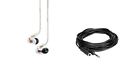 Cshu135-4xt Shure Clear Earphones Headphone Extension Cable Bundle 730052123159