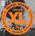Exl110-3d Exl1103d D Addario Daddario 3 Pack Nickel Wound Elec Strings Reg Light 10-46 New
