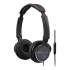 Headphones Foldable Mic Ha-sr500 Black Remote -ear Lightweight Jvc