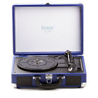 Kn-ptt-tu Knox Portable Bluetooth Usb Turntable With Built-in Speakers Blue 616320849917