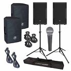 Mackie Bags Srm550v3 Vocal Microphone Active Powered Pair Speaker " Stands 12