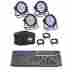 Mega-flt-pk-plus Obey6 American Dj Mega Flat Pak Plus With Uv Led Set Chauvet Obey 6 Dmx Controller 842372114004