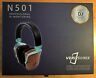 N501 Verisonix Professional Dj Monitoring Headphones With Case Cherry Wood Mint