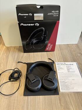 Pioneer Dj Hdj-5x Hdj-x5 Professional Over-ear Headphones Black Tested Works