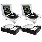 Plx500wcase2pkbl Pioneer Dj Direct Drive Turntables White Prox Black 603786634744
