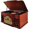 Vinyl-to-mp3 Ptcd64ubt Pyle Vintage Style Bluetooth Speakers Turntable Record 068888767477
