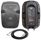 Pphp1585a Pyle Audio Pro 4 2 " Cable Speaker Pa Dj 1000w Way 1 15 Trs Powered