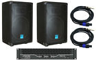 Pyle Speaker Mixer 4ch Gemini Pmx402m Cables Dj Pro Audio 400w Powered Gt-1004