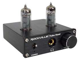 Rockville 613817049935 Tubehead Tube Headphone Amplifier Amp / 6k4 Tubes 16-300 Ohms/180mw