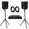 Sa-8kt4 Seismic Audio Pair Pa Dj Speakers With Amplifer 847861022884