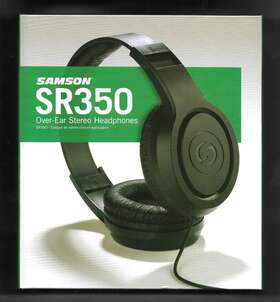 Samson 809164019190 New Sr350 Over-ear Stereo Headphones Black