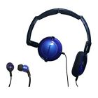 Sh-jm2blu Soniq Pack Kaboom Combo Earphone Headphone Blue