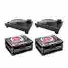 Tt250usb Dj-pack-164 Numark Dj Turntables With Road Cases 641076971483
