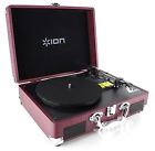 Vinyl Motion Ion Black Portable Rechargeable Built-in Speaker Suitcase Turntable 812715017781