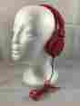 Viv-1050-red Mixers Foldable Headphones Vivitar Dj Red Ear-cup Over The Ear
