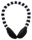 White Black Neff Knitted Stripe Staple Headphones