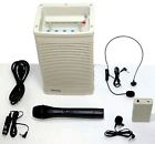 White Portable Public Hs321 Microphones 3 Wireless System 50w Hisonic Address