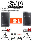 Prx715 Xlr Speaker Stands 2x Package Free 2 Prox Cables Jbl