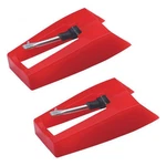 Boytone Pack Of 2, Sapphire Tipped Ceramic Replacement Needle For Turntables. Fixed Price $12.99.