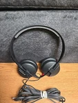 Sennheiser Hd 25 Sp Dj Headphones Black Tested Leather Earpads. Fixed Price $84.87.