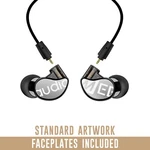 Mee Audio M6 Pro 2ND Generation + Standard Artwork Faceplates Bundle (smoke). Fixed Price $59.99.