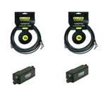 (2) 18' In-ear Headphone Extension Cable & Beltclip W/volume For Aviom 16. Fixed Price $99.98.
