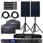 Qsc K12.2 12" Powered Dj Speakers Pair Dbx Driverack System & Stands. Fixed Price $2491.40.