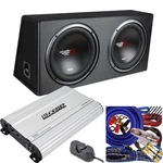 Cerwin-vega 12" 3200W Subwoofer With Box Enclosure + 3000 Watts Amplifier Kit. Fixed Price $339.99.