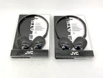 Lot Of 2 New Jvc HA-S160-B Stereo Headphones Flat+foldable Black. Fixed Price $34.95.