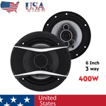 Car Coaxial Speakers 3 Way 400W Stereo Super Bass Audio Cable Subwoofer 6" Inch. Fixed Price $33.99.