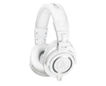 Audio-technica ATH-M50XWH Professional Studio Headphones Limited Edition White. Fixed Price $179.00.