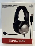 Koss Communication Headset Boom Microphone & Plug SB45-USB. Fixed Price $17.99.
